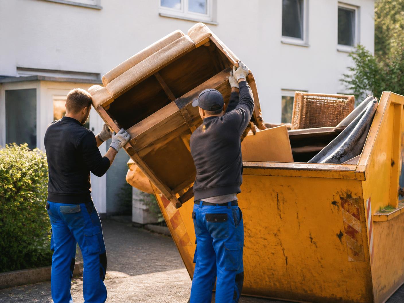 Team von Clean Advance bei einer Entrümpelung in Lüdenscheid