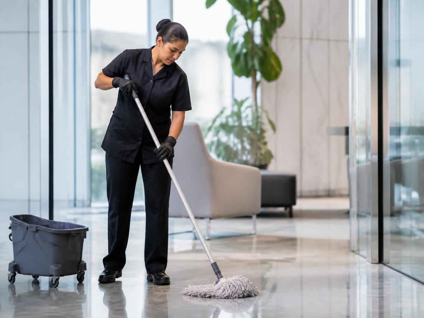 Unterhaltsreinigung eines Gewerbeobjekts durch Clean Advance in Lüdenscheid