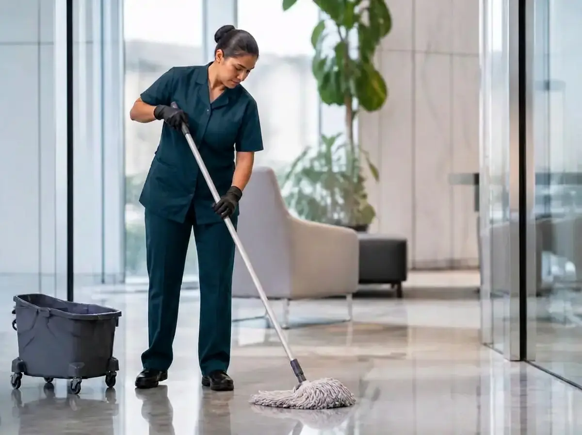 Unterhaltsreinigung eines Gewerbeobjekts durch Clean Advance in Lüdenscheid